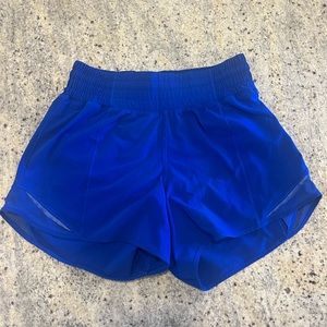 Lululemon Hotty Hot Lined Shorts - Blue Size 4